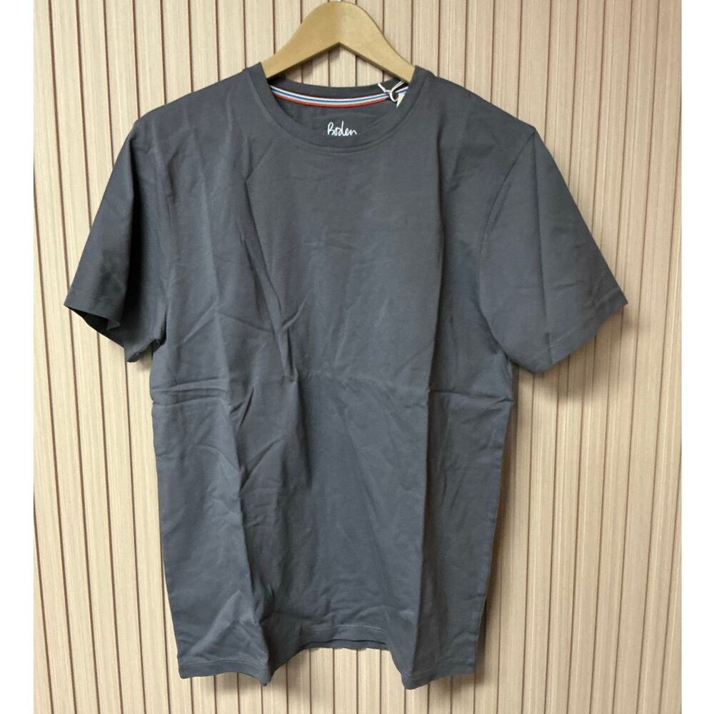 Boden Dark Gray Washed Cotton T-Shirt Size S